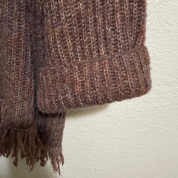 World Market Wool Blend Fringed Cardigan One size - Picture 3 of 7